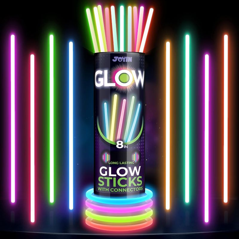 Photo 1 of JOYIN 50 Pack Glow Sticks 50 22” Necklaces Neon Light Up Accessories