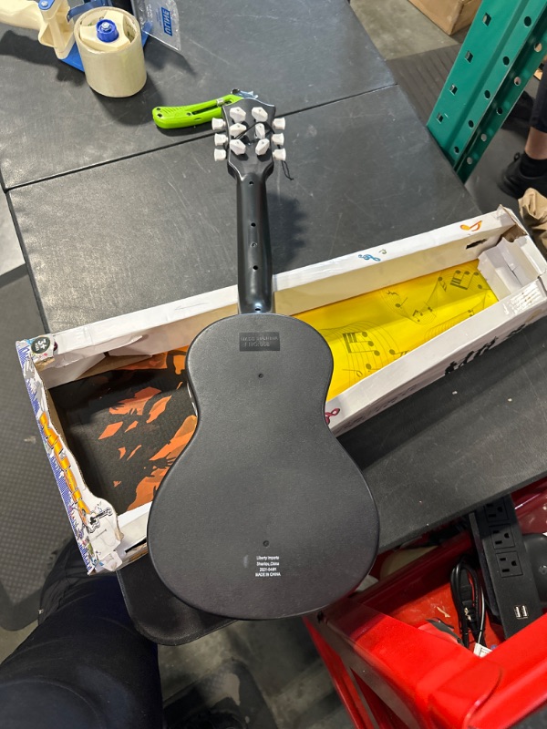 Photo 1 of Happy Tune 6 String Acoustic Guitar Toy for Kids with Vibrant Sounds and Tunable Strings (Natural)