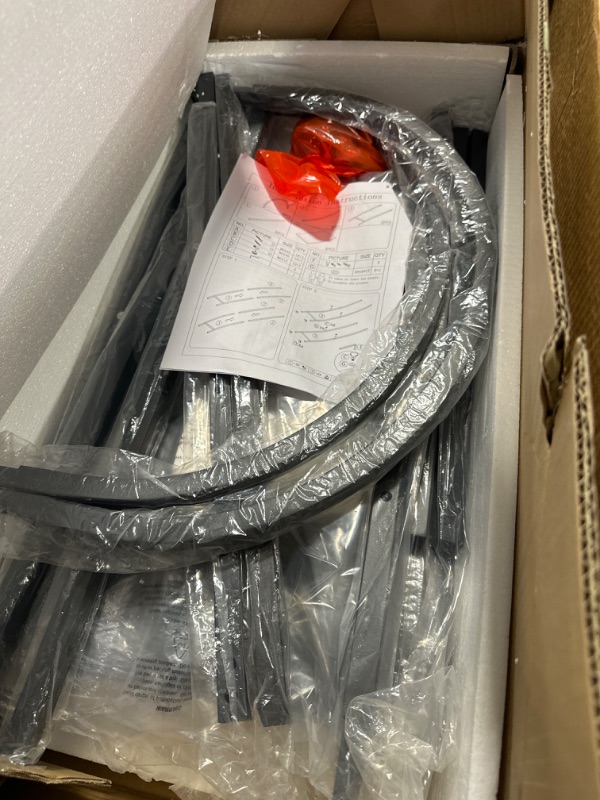 Photo 1 of Tribesigns 4-Tier Open Bookshelf, 70.8" Wood Bookcase Storage Shelves with Metal Frame, Freestanding Display Rack Tall Shelving Unit for Office, Bedroom, Living Room, Easy Assembly (Black, 1PC) 1PC Black