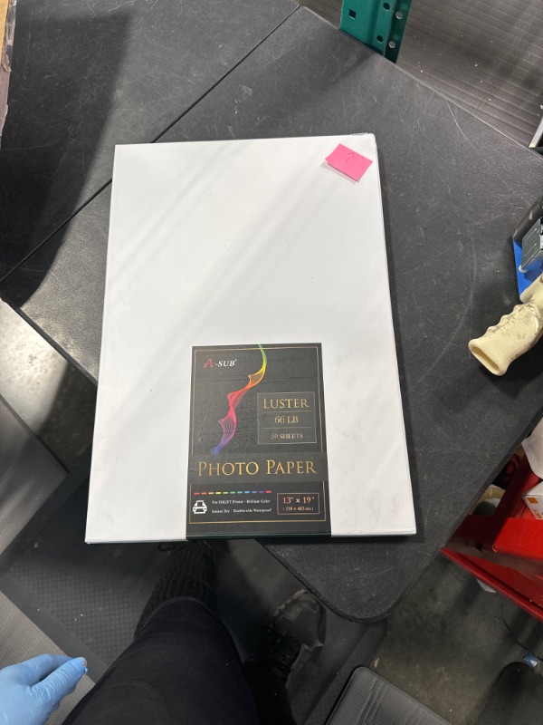 Photo 1 of A-SUB Premium Photo Paper Luster 13x19 Inch 66lb for Inkjet Printers 50 Sheets 13"x19"