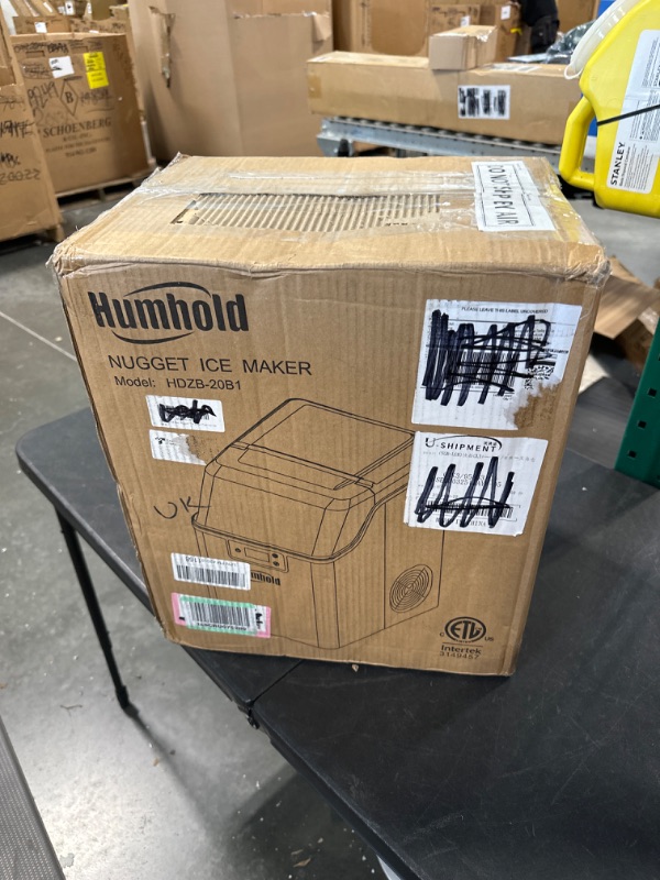 Photo 1 of HUMHOLD Nugget Ice Maker Countertop, 44Lbs Pebble Ice Per Day, 24Hrs Preset Program with Automatic Self Cleaning Function, Mini Pellet Ice Cubes Maker Machine for Home/Kitchen/Office/RV 44lbs Nugget Ice Maker silver 1