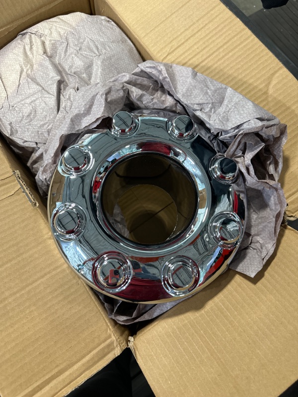 Photo 1 of 2PCS Replacement for 2005-2018 F-350 F350 Dually Front 4X4 Open Chrome Wheel Center Hub Cap Replaces 5C3Z1130TA