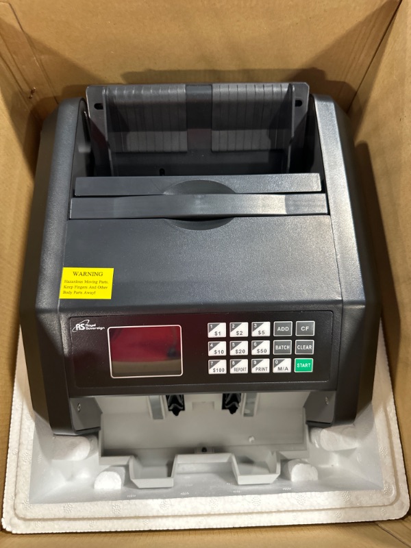 Photo 4 of Royal Sovereign, RBC-ES200, High Speed Currency Counter, 1 Each, Black,Silver