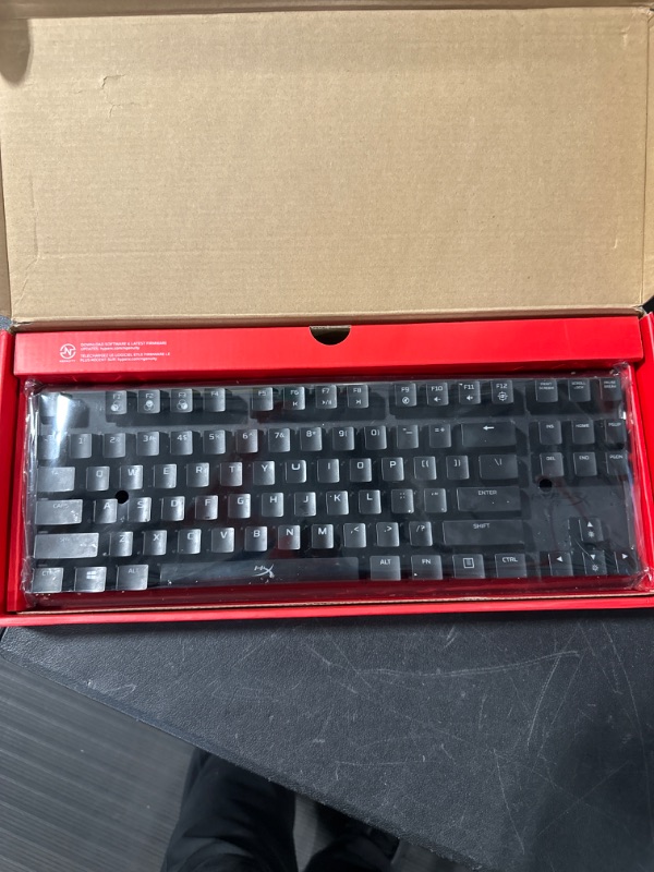 Photo 2 of HyperX Alloy Origins Core Wired Gaming Mechanical Keyboard Compact Tenkeyless HyperX Red Switch with RGB Back Lighting for PC, PS5 PS4 Xbox Series X|S & Xbox One