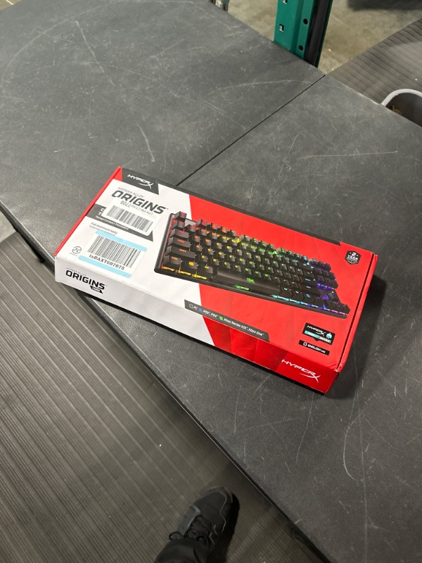 Photo 1 of HyperX Alloy Origins Core Wired Gaming Mechanical Keyboard Compact Tenkeyless HyperX Red Switch with RGB Back Lighting for PC, PS5 PS4 Xbox Series X|S & Xbox One