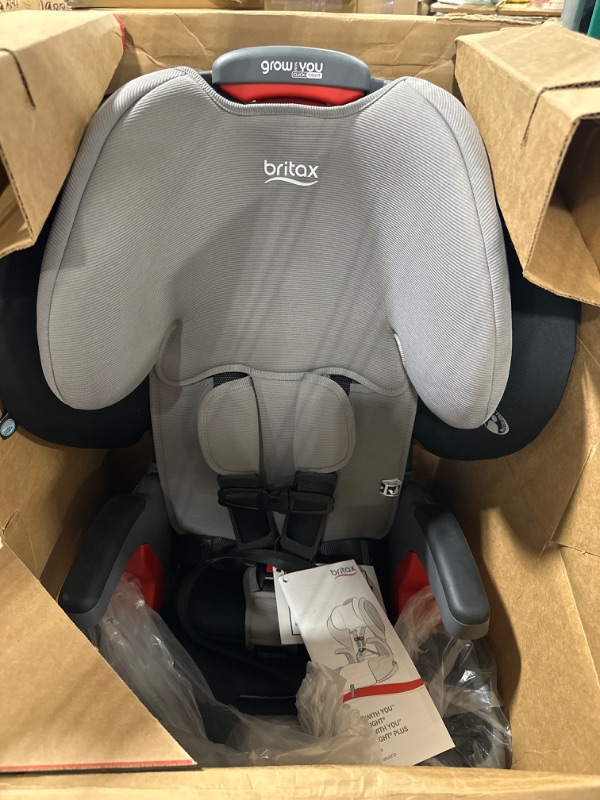 Photo 3 of Britax Grow with You ClickTight Harness-to-Booster, Gray Contour SafeWash ClickTight Gray Contour