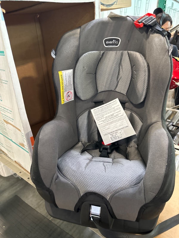 Photo 3 of Evenflo Tribute LX Harness Convertible Car Seat, Solid Print Gray