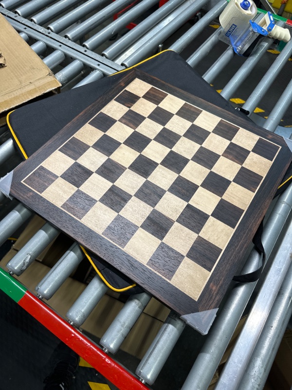 Photo 4 of A&A 18.875" Professional Wooden Tournament Chess Board/African Palisander & Maple Inlaid / 2.0" Squares w/o Notation 18.875" / 48cm African Palisander & Maple Inlaid - W/O Notation