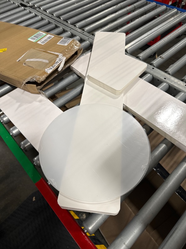 Photo 1 of 4Pcs Round Cylinder Pedestal Stands, Cardboard Vases for Engagement, Wedding Centerpieces, Foldable Paper Flower Stand, Cream White Pedestal Stand for Birthday Party Decorations, D12" (S+M+L+XL) Cream White 22 Folds (S+M+L+XL)