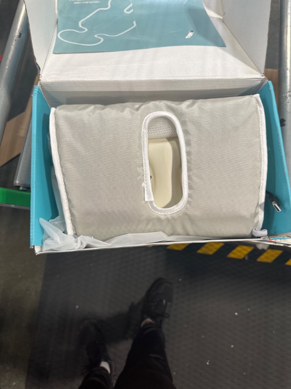 Photo 1 of DE.HOME Baby Car seat Cooler Pad, Summer Breathable ice Seat Cooling Cushion, Suitable for Stroller seat Dining Chair, with 2 Adjustable Fans and USB Power Supply, Perfect Cooling in Summer (White)