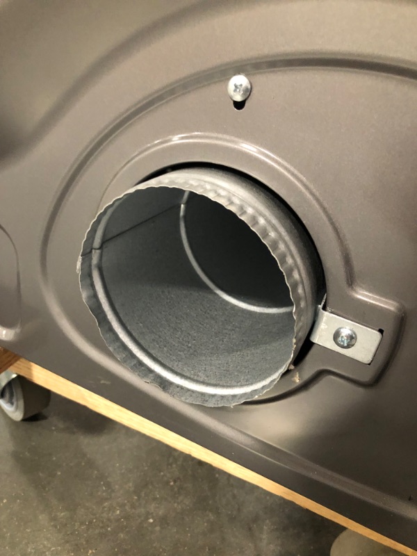 Photo 4 of ***THE CABLE IS MISSING, IT IS USED BUT LOOKS LIKE NEW....DETAILS ARE SPECIFIED IN PHOTOS***

Samsung 27 Inch Wide 7.5 Cu. Ft. Smart Electric Dryer with Steam Sanitize+
Model:DVE45B6300P