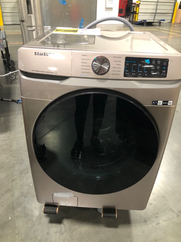 Photo 6 of WF45B6300AC Samsung Smart Large Capacity Front Load Washer with Super Speed Wash - Champagne