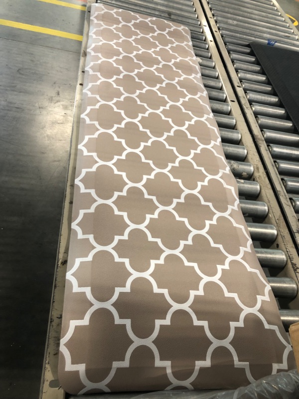 Photo 1 of 4/5 Inch Thick Kitchen Rugs, Kitchen Mat, Anti Fatigue Floor Mat, Waterproof Mats & Rugs, Heavy Duty PVC Ergonomic Comfort Standing Foam for Kitchen, Home, Office, Sink, Garage, 17.3" x60”, Khaki