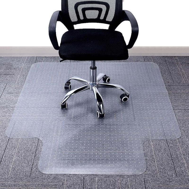 Photo 1 of  Chair Mat for Low Pile Carpet Floors, Flat Without Curling, 36 X 48 in, Office Carpeted Floor Mats for Computer Chairs Desk