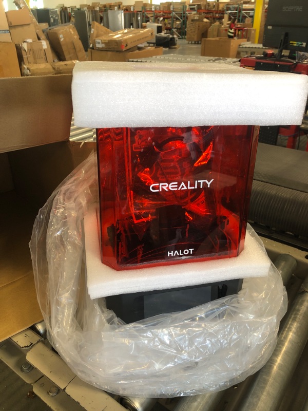 Photo 3 of Creality Halot-One Resin 3D Printer, 6" Monochrome LCD Screen UV Resin Printers with High-Precision Integral Light Source Fast Printing WiFi Control Dual Cooling & Filtering System Easy Slicing Halot One