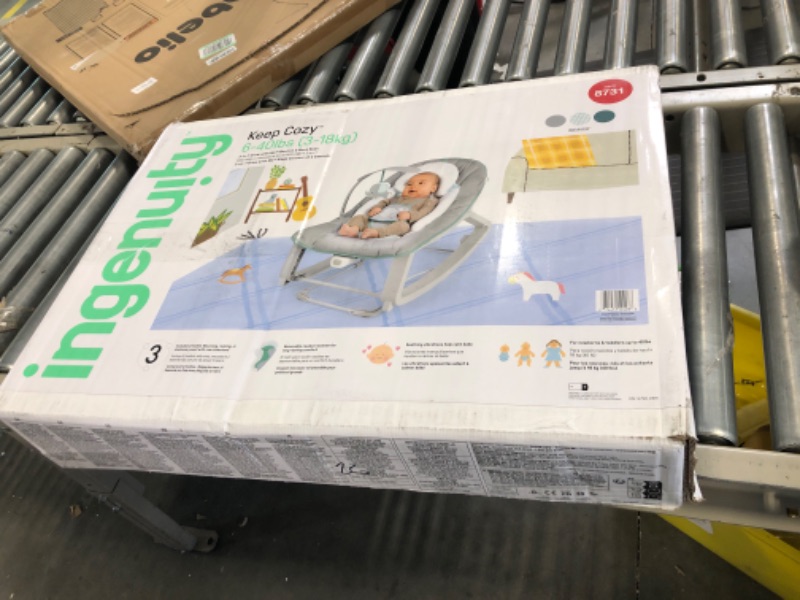 Photo 1 of Ingenuity Keep Cozy 3-in-1 Grow with Me Baby Bouncer, Rocker &#38; Toddler Seat - Weaver