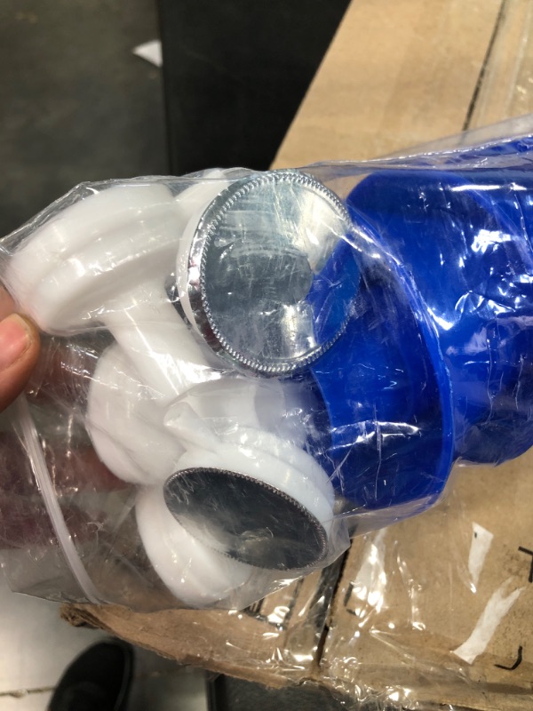 Photo 1 of Honoson 8 Pieces Collapsible Stadium Horn 24 Inch Plastic Trumpet Vuvuzela Horn Blow Horn Noisemakers for Sporting Events Graduation Games School Sports Party Supplies Favors Accessories (Blue)