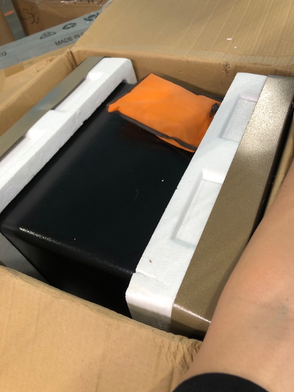 Photo 1 of 2.3 Cub Home Safe Fireproof Waterproof, Large Fireproof Safe Box with Fireproof Document Bag, Electronic Keypad and Spare Key, Digital Home Security Safe for Money Firearm Medicine Valuables