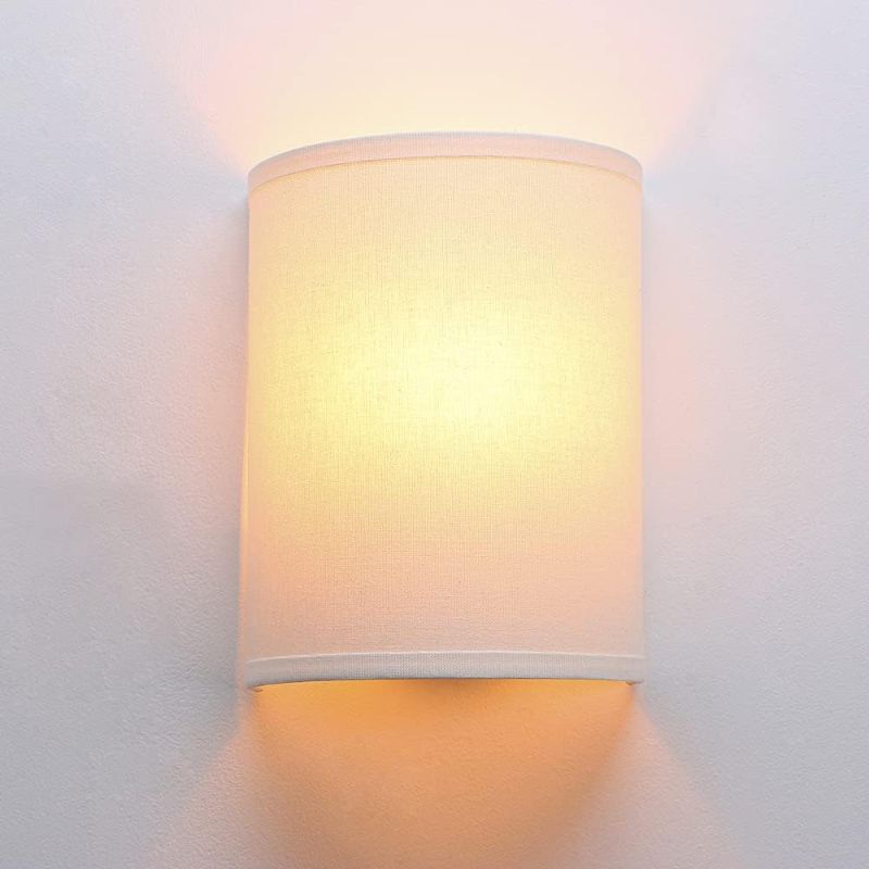Photo 1 of Yosoan Wall Sconce Indoor Night Light Fixture, Vintage Industrial Wall Lamp for Bedroom Living Room Corridor Study(White)