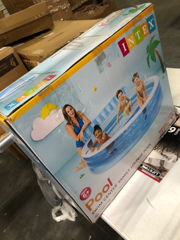 Photo 3 of Intex Swim Center™ Inflatable Family Lounge Pool, 90" X 86" X 31", for Ages 3+