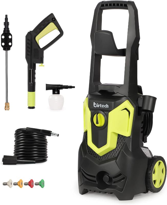 Photo 1 of 3000PSI Electric Pressure Washer, 1.8GPM 1650W High Power Washer Machine with 5 Quick Connect Spray Nozzles and Detergent Tank for Cleaning, Cars, Decks, Driveways, Patios
