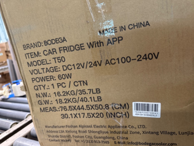 Photo 4 of BODEGA ?Upgraded? 12 Volt Refrigerator, Portable Freezer, Car Fridge Dual Zone WIFI APP Control, 53 Quart?50L?-4?-68? RV Car Cooler 12/24V DC and 100-240V AC for Outdoor, Vehicles, Camping, Travel 53 Quart blue