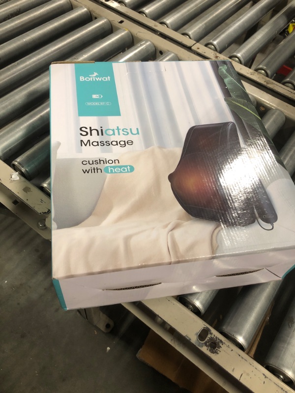 Photo 1 of Boriwat Back Massager with Heat, Massagers for Neck and Back, Shiatsu Neck Massage Pillow for Back, Neck, Shoulder, Leg Pain Relief, Gifts for Men Women Mom Dad, Stress Relax at Home Office and Car