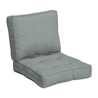 Photo 1 of Arden Selections PolyFill Outdoor Deep Seating Cushion Set 24 X 24 Stone Grey Leala