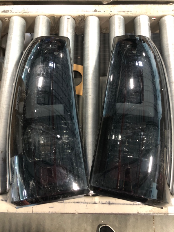 Photo 1 of AUTOSAVER88 LED Taillights Tail Lights Assembly Compatible with 1999-2006 Chevy Silverado 1500/2500, 01-06 Silverado 1500HD/2500HD/3500, 99-02 GMC Sierra 1500 2500 3500 Truck Tail Lamp Smoke LED Tube - Smoke Lens