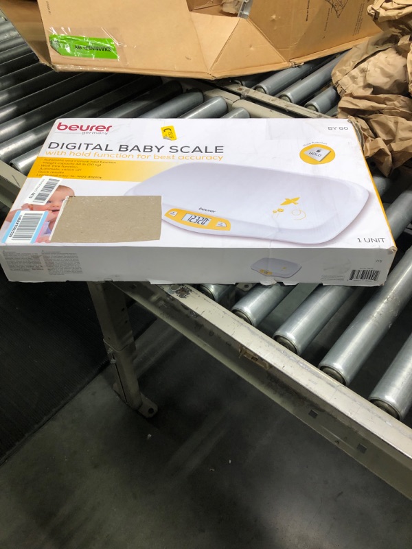 Photo 1 of Beurer BY80 Digital Baby Scale, Infant Scale for Weighing in Pounds, Ounces, or Kilograms up to 44 lbs, Newborn Scale with Hold Function, Pet Scale for Cats and Dogs
