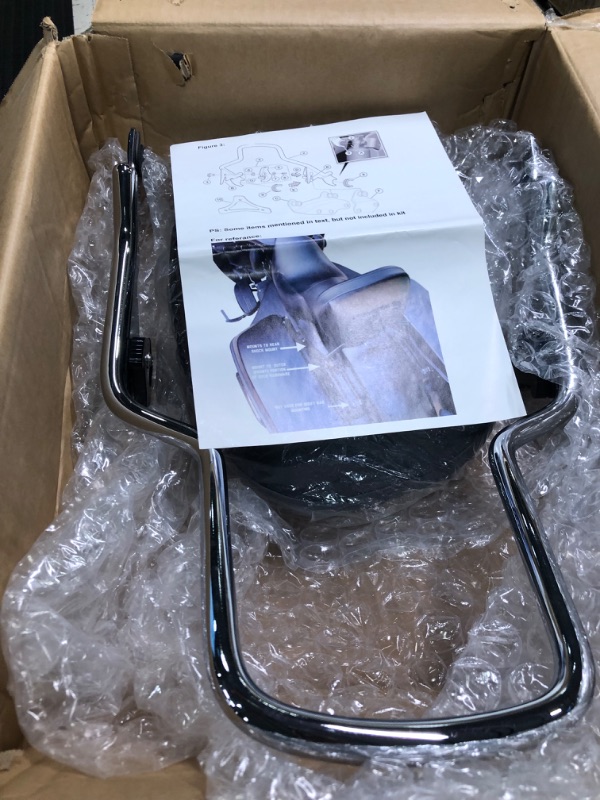 Photo 1 of WSays Detachable Sissy Bar Passenger Backrest w/Pad Compatible with 2009-2023 Harley Touring Street Glide Road King Electra Glide Road Glide (Chrome)