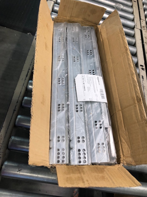Photo 1 of 6 Pairs 21 inch Full Extension Concealed Undermount Drawer Slides, with 3D Adjustment Clips, Undermount Drawer Slide with Rear Mounting Brackets and Screws, face Frame or Frameless Application 6 Pairs 21 inch Concealed Undermount