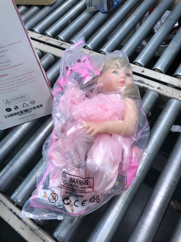 Photo 1 of DIDOU Reborn Baby Dolls Girl - 18 Inch Realistic Baby Doll Made of Soft Vinyl with Complete Newborn Baby Accessories- Real Life Baby Doll Gift Set for Ages 3+ (Single)