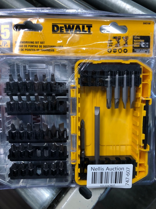 Photo 1 of DEWALT Screwdriver Bit Set with Tough Case, 45-Piece (DW2166),Grey/Silver Screwdriving Set With Tough Case 45-Piece Screwdriving Set Screwdriver Bit Set