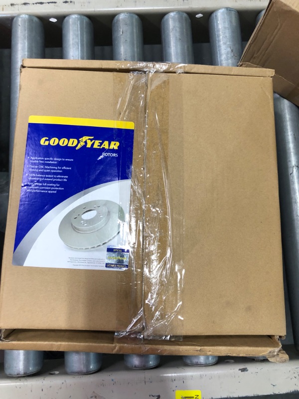Photo 1 of Goodyear Brakes 2126096GY Premium AntiOx Coated Front Brake Rotor Automotive Vehicle Replacement Part for Lexus ES, Pontiac Vibe & More (1 Rotor)
