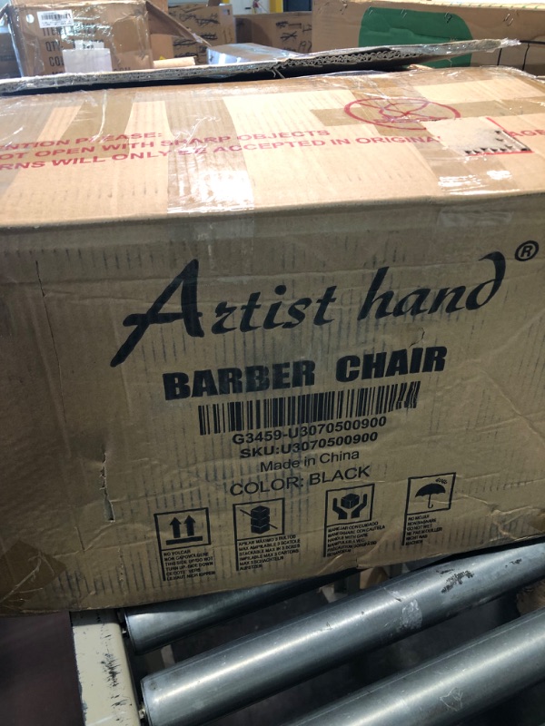 Photo 1 of Artist Hand Hydraulic Barber Chair Salon Chair for Hair Stylist Tattoo Chair Shampoo Salon Equipment