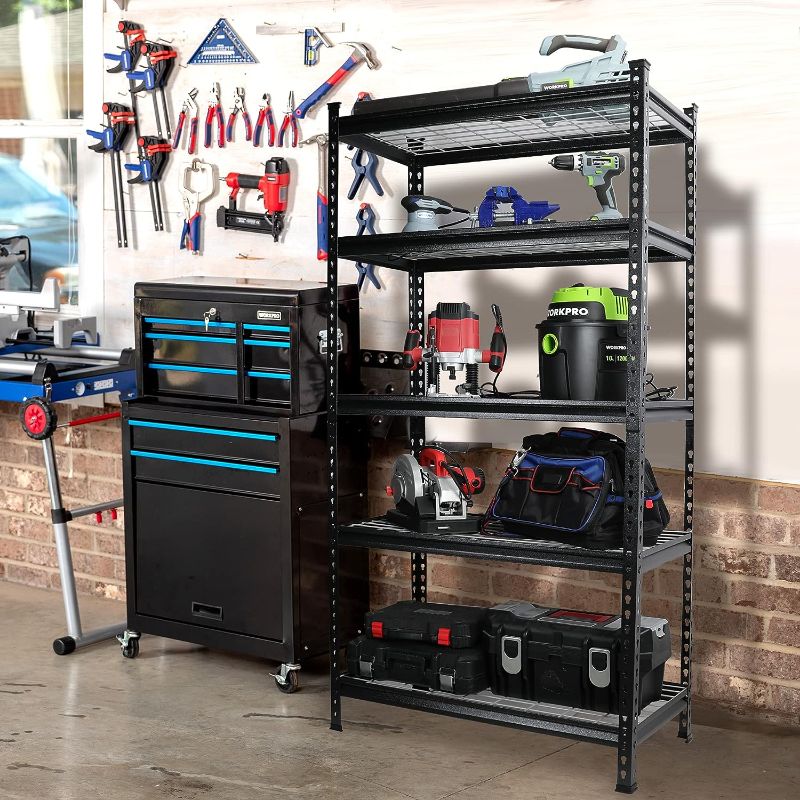 Photo 1 of WORKPRO 5-Tier Metal Storage Shelving Unit
