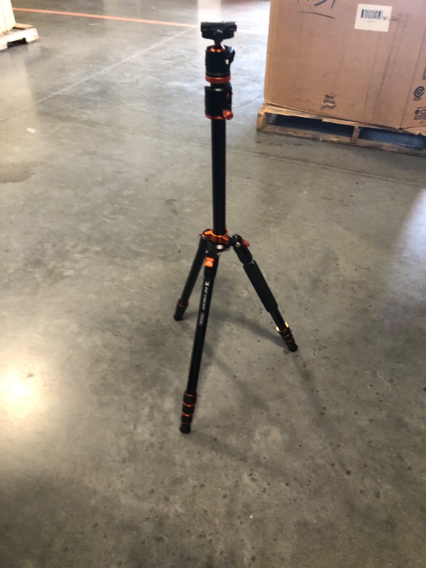 Photo 2 of K&F Concept 74 inch Camera Tripod,Professional Center Axis Horizontal Tripods with Detachable Monopod,360 Degree Ball Head,Quick Release Plate Compatible with DSLR Cameras T254A4+BH-28L(SA254T3)