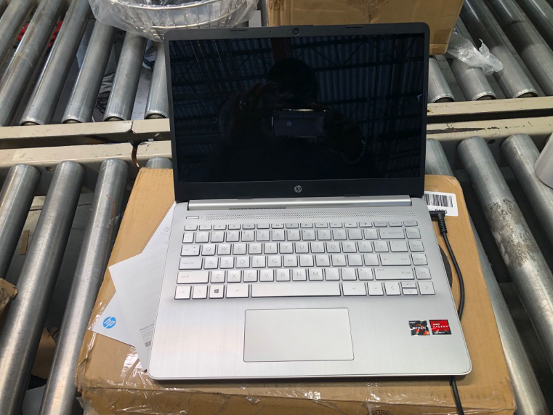 Photo 3 of HP 14-fq0032ms Laptop for Business and Student, 14" LED Touchscreen, AMD Ryzen 3 3250U Processor(up to 3.5 GHz), 8GB RAM, 128GB SSD, Webcam, WiFi, Ethernet, HDMI, USB-A&C, Win10