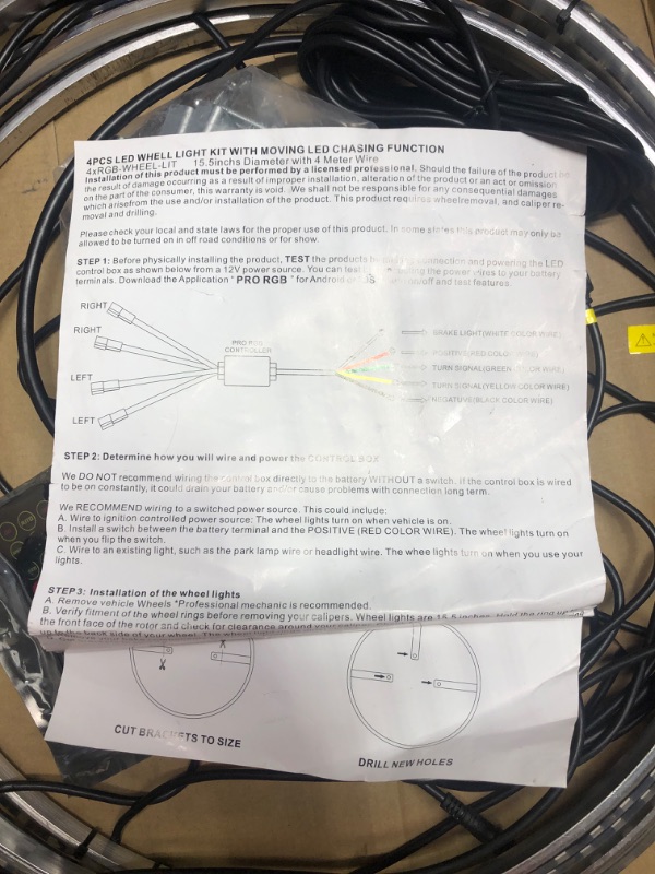Photo 4 of 15.5inch RGB LED Wheel Ring Light Kit  -4PCS

***MANUFACTURER PICTURE MAY NOT BE EXACT BRAND***