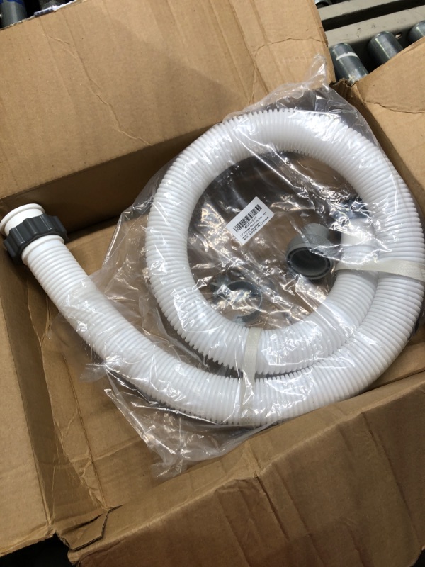 Photo 3 of 1.5" Diameter Pool Pump Replacement Hose, 1 1/2 Inch Pool Hoses for Above Ground Pools, 59" Long Accessory Pool Hoses with Hose Adapters for Filter Pump and Saltwater Systems (1 PC with Adapter)
***MISSING RUBBER SEAL***