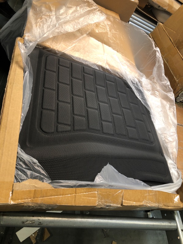 Photo 2 of BASENOR Tesla Model 3 Cargo Mat All-Protection Heavy Duty Rear Trunk Liner 2016-2023 GEN 2 2016-2023 Trunk Liner