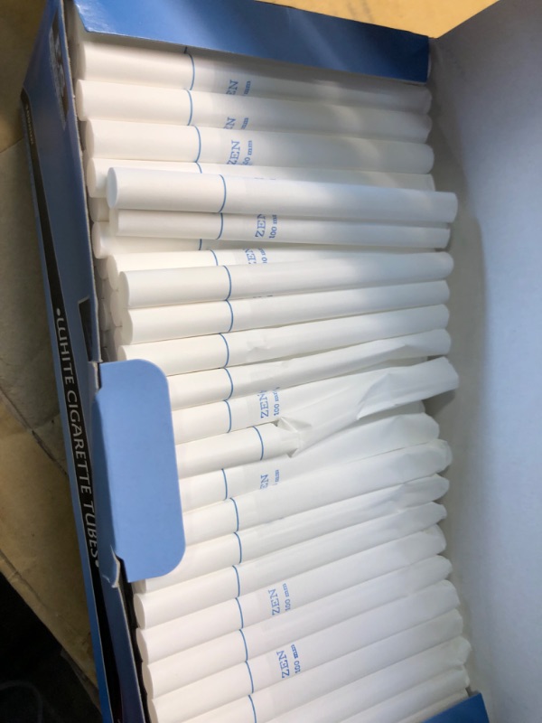 Photo 3 of 1 Carton of Zen White (Light/Blue) 100mm Tubes (250ct Box) 