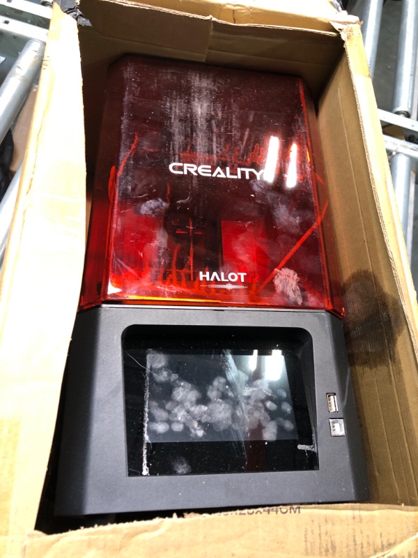 Photo 2 of Creality Halot-One Resin 3D Printer, 6" Monochrome LCD Screen UV Resin Printers with High-Precision Integral Light Source Fast Printing WiFi Control Dual Cooling & Filtering System Easy Slicing Halot One
