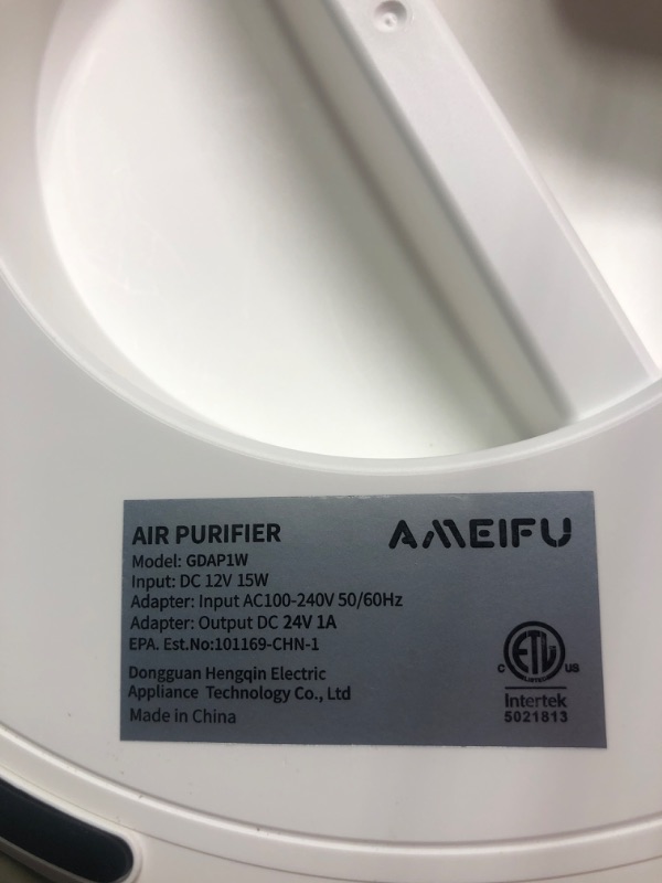 Photo 1 of Air Purifiers for Home Large Room up to 1350ft², AMEIFU Upgrade Large Size H13 Hepa Bedroom Air Purifier for Wildfire,Pets Dander with 3 Fan Speeds, Filter Replacement Reminder, Aromatherapy Function White