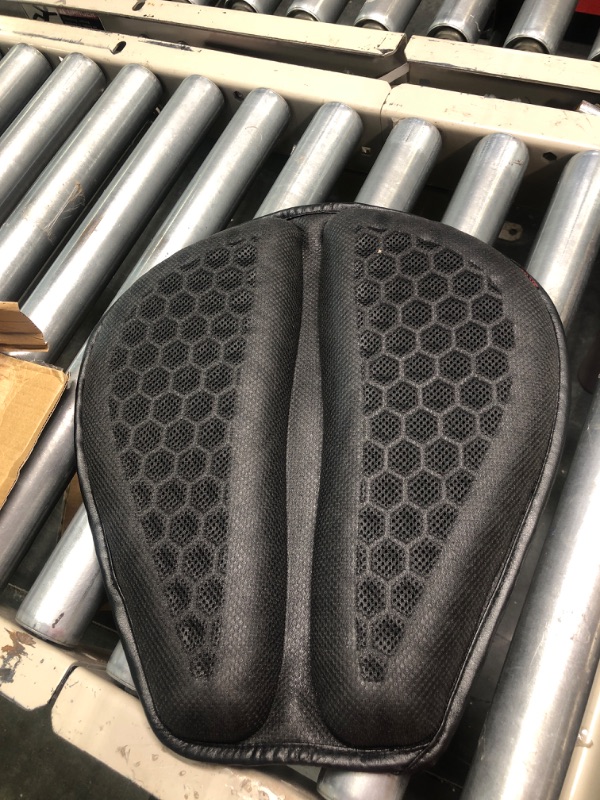 Photo 1 of SKYJDM Foldable Motorcycle Gel Seat Cushion, Large 3D Honeycomb Structure Shock Absorption & Breathable Seat Pad for Long Rides (L)