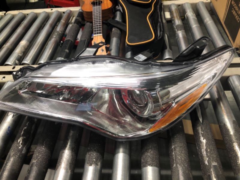 Photo 5 of ADCARLIGHTS 2015-2017 Camry Headlight Assembly Headlights for 2015-2017 Toyota Camry Headlamp Replacement Left and Right - Chrome Housing OE Replacement A-Chrome Housing Amber Reflector Clear Lens