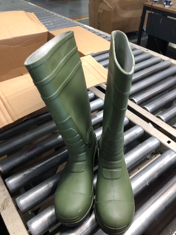 Photo 3 of Hisea Men's Steel Toe Work Boots - Green -  Size 8 