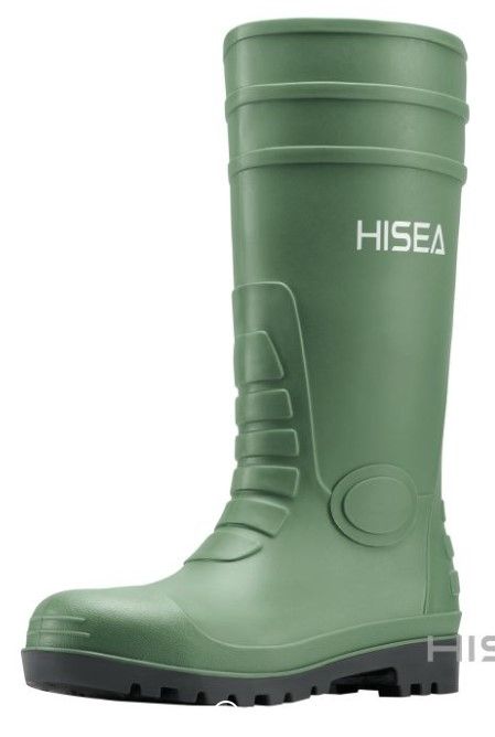 Photo 1 of Hisea Men's Steel Toe Work Boots - Green -  Size 8 