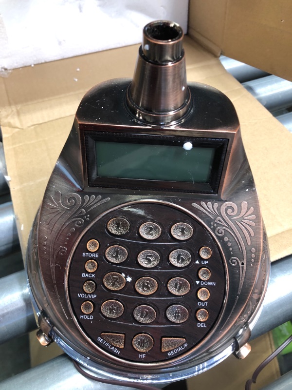 Photo 6 of Landline Phone, Noise Canceling Vintage Phone, ABS Multi Function Storage Dial Telephone, Antique Audio Guest Book Wedding Phone, Vintage Telephone for Home Hotel Decoration